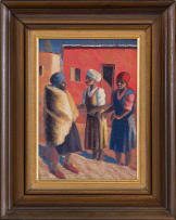 Gerard Sekoto; Three Women in Conversation