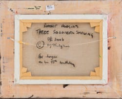 Robert Hodgins; Three Soldiers Smiling