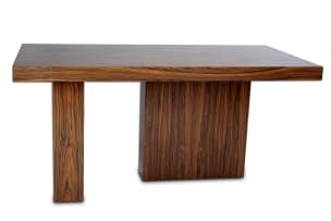 Zebrano-effect veneer Modernist style desk