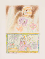 Andrew Verster; Irises with Oriental Figures III