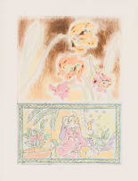 Andrew Verster; Irises with Oriental Figures