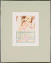 Andrew Verster; Irises with Oriental Figures