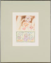 Andrew Verster; Irises with Oriental Figures IV