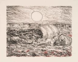 David Koloane; Untitled (Moonlit Landscape)