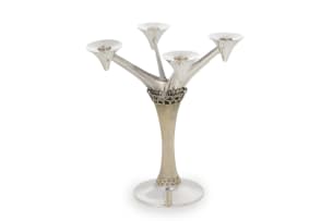 Elizabeth II silver candelabra, Stuart Devlin, London 1975
