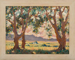 Sydney Carter; Landscape Through Trees
