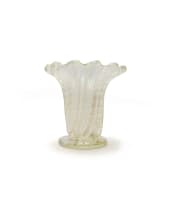 Barovier & Toso; Ridged vase with flared neck