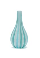 Barovier & Toso; Bulbous vase with striped decoration