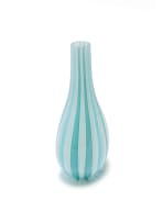 Barovier & Toso; Bulbous vase with striped decoration