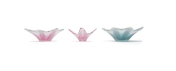 Paul Kedelv - Flygsfors; Three 'Coquille' bowls, 1956