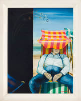 Robert Slingsby; Man Sitting on the Beach