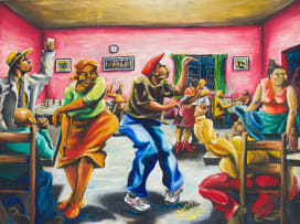 Timothy Zantsi; People Dancing