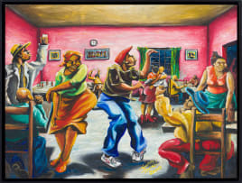 Timothy Zantsi; People Dancing