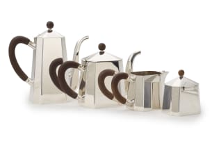 A coffee and tea service, designed by St James, Brazilian 1976