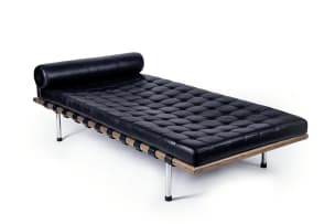 'Barcelona Daybed' in the manner of Ludwig Mies van der Rohe, 1930
