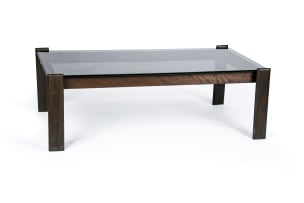 Glass coffee table in the style of Percifal Lafer, Brazil