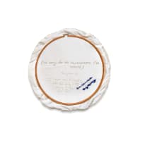 Frances Goodman; Sorry Doesn't Help, from the Toilet Embroidery series