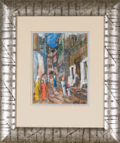 Freida Lock; Bustling Street, Zanzibar