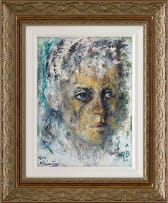 Johannes Meintjes; Kopstudie in Wit (Study of a Head in White) (JM 696)