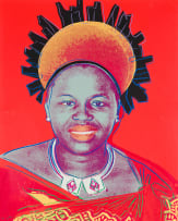 Andy Warhol; Queen Ntombi Twala of Swaziland, Reigning Queens series (Feldman and Schellmann II.349)