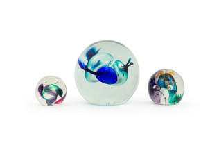 David Reade; Three paperweights, 1996, in sizes
