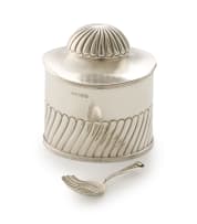 An Edward VII silver tea caddy, George Unite, Chester, 1903