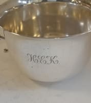 An Edward VII silver porringer, Fordham & Faulkner, Sheffield, 1908