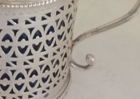 A George III silver mustard pot, Hester Bateman, London 1782