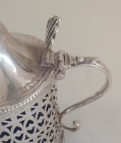 A George III silver mustard pot, Hester Bateman, London 1782