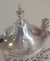 A George III silver mustard pot, Hester Bateman, London 1782