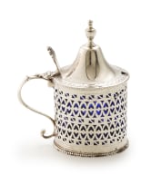 A George III silver mustard pot, Hester Bateman, London 1782