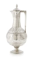 A Scottish silver presentation hot water jug, John Crichton, Edinburgh, 1877