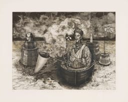 Judy Woodborne; Man with Dog II