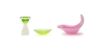 Paul Kedelv - Flygsfors; Two bowls and candlestick