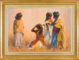 Titta Fasciotti; Four Women in Traditional Attire