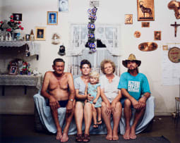 Pieter Hugo; Jan, Martie, Kayala, Florence and Basil Meyer in their Home, Messina/Musina Series