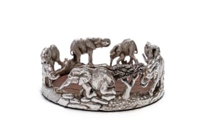 A silver wine coaster, Patrick Mavros, Harare, 2005