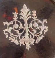 A George V silver mounted and tortoiseshell coasters, C&A makers mark, London 1919