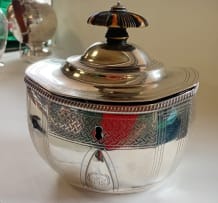 A George III silver tea caddy, John Fray, London 1806