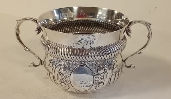 An Edward VII silver porringer, George Nathan & Ridley Hayes, Chester 1904