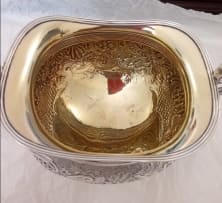 A Victorian silver sugar bowl, Robinson, Edkins & Aston, Birmingham 1839