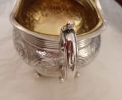 A Victorian silver sugar bowl, Robinson, Edkins & Aston, Birmingham 1839