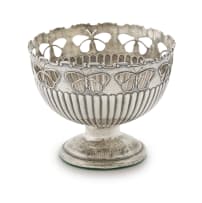 A George V silver basket, William Henry Sparrow, Birmingham, 1910