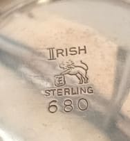 An Irish sterling silver bowl