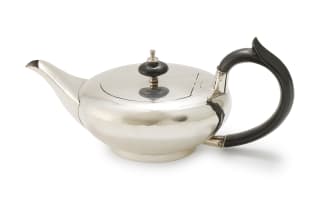 An Edward VII silver bachelor teapot, Asprey & Co Ltd, Chester, 1908