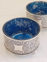 A pair of Victorian silver salts, John Crichton, Edinburgh 1879