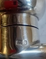 An Edward VII silver hip flask, unknown maker, Birmingham, 1904