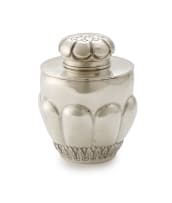 A German tea caddy, makers marks worn, c.1886