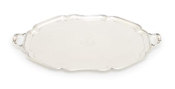 A Russian silver tray, Andrei Vilbgelmovich Beckman, 1878