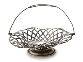 An Edward VII silver basket, Charles Westwood & Sons, Birmingham, 1904